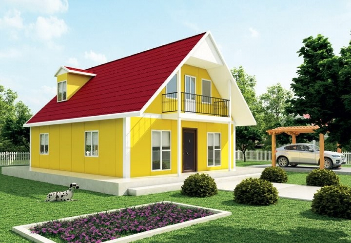 131 m² Çift Katlı Prefabrik Ev VP 719